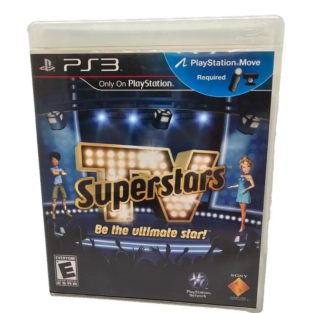 NEW Sealed TV SuperStars Be the Ultimate Star Playstation 3 PS3 Move Video Game